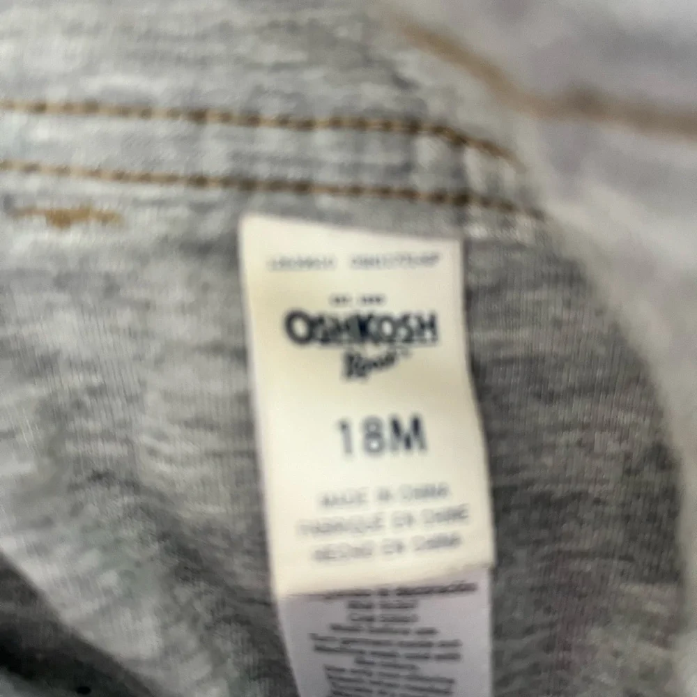 OshKosh B'gosh Tan Kids Overalls 18 mth lightly lined